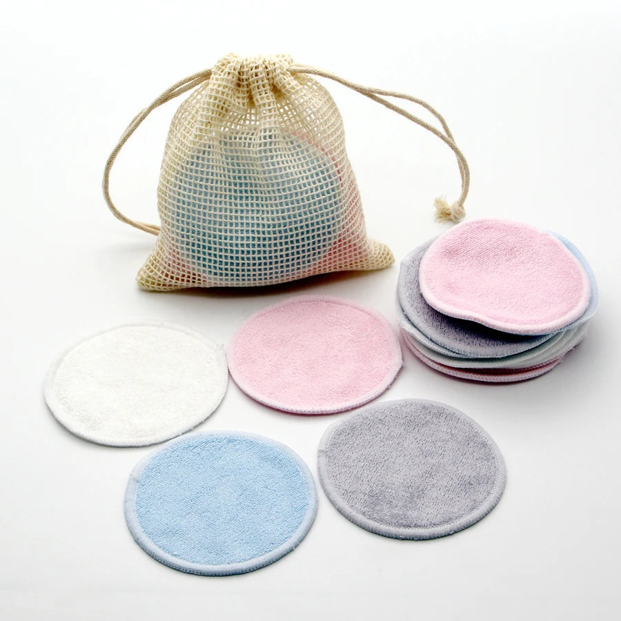 Reusable Bamboo Makeup Remover Pads — 12 Pack