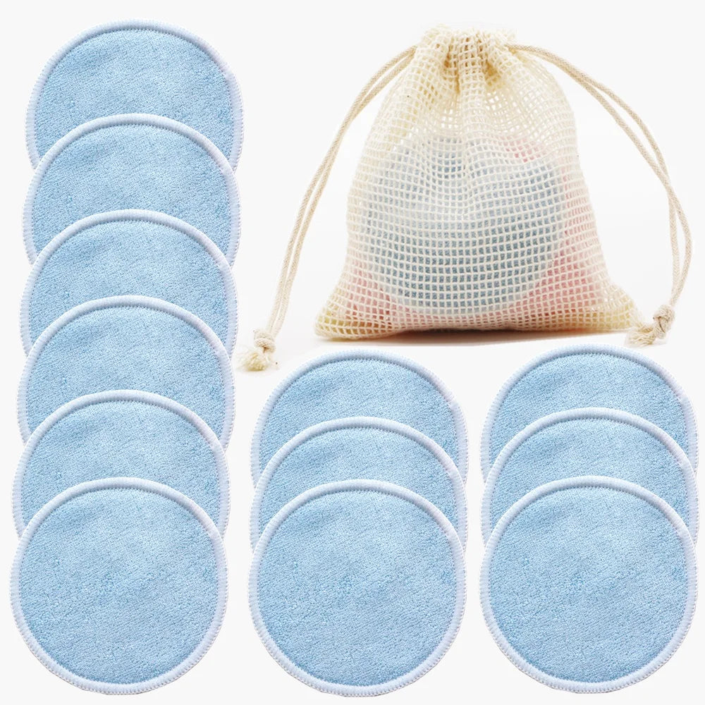 Reusable Bamboo Makeup Remover Pads — 12 Pack