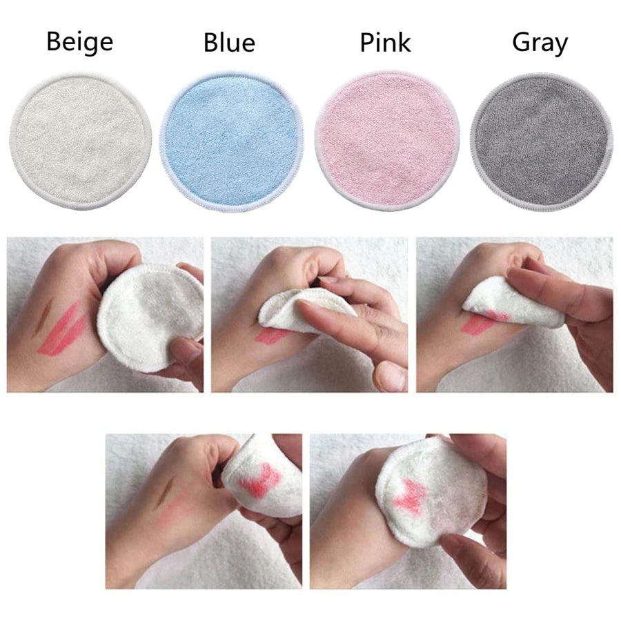 Reusable Bamboo Makeup Remover Pads — 12 Pack
