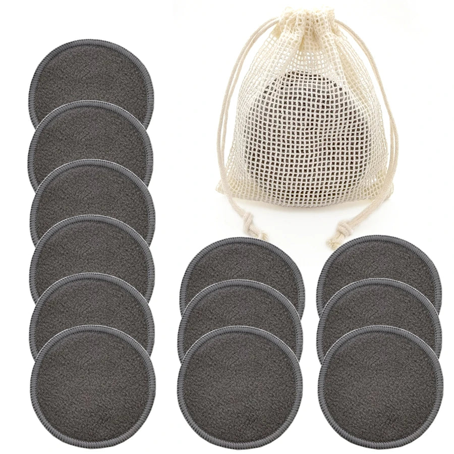 Reusable Bamboo Makeup Remover Pads — 12 Pack