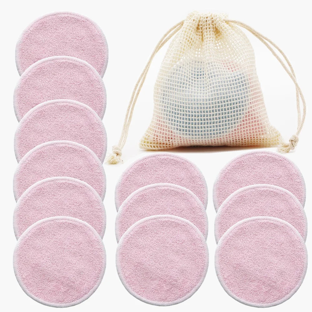 Reusable Bamboo Makeup Remover Pads — 12 Pack