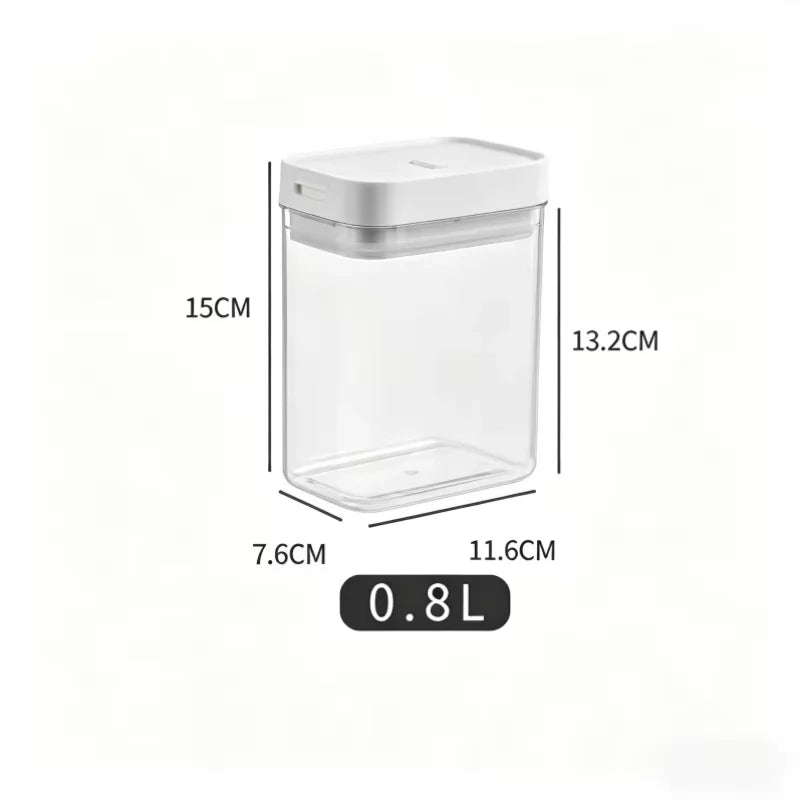 Clear Pantry Container for Pasta & Dry Goods (size options)