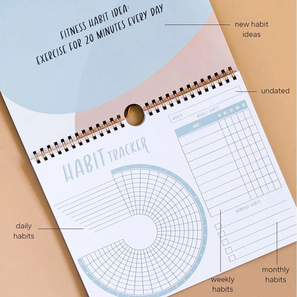 Undated Habit Tracker & Goal Planner