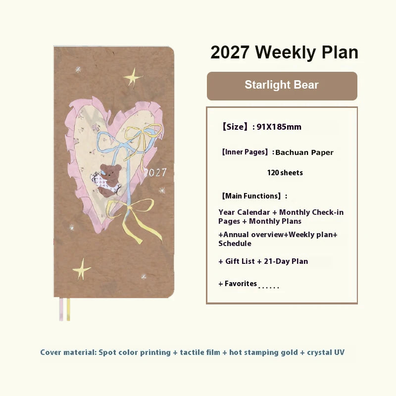 Kinbor 2027 Pocket Weekly Planner