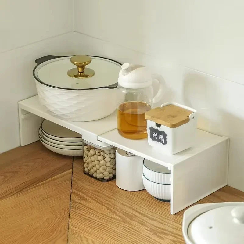 Expandable Kitchen Cabinet Shelf Set