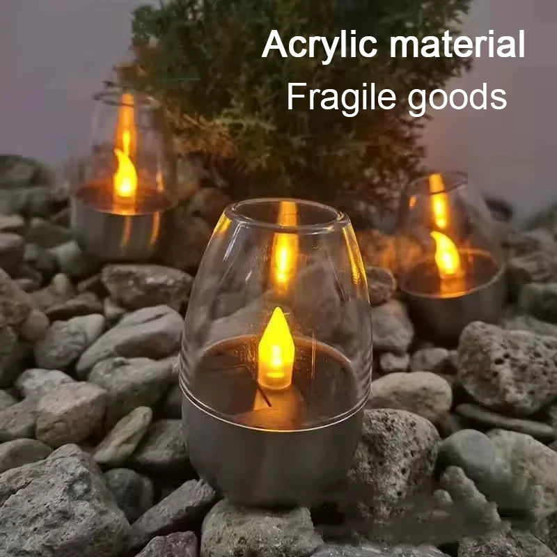 Solar-Powered Flameless Candle Lights