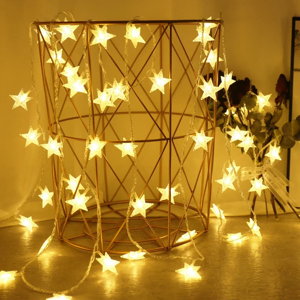 Star-Shaped LED Fairy String Lights