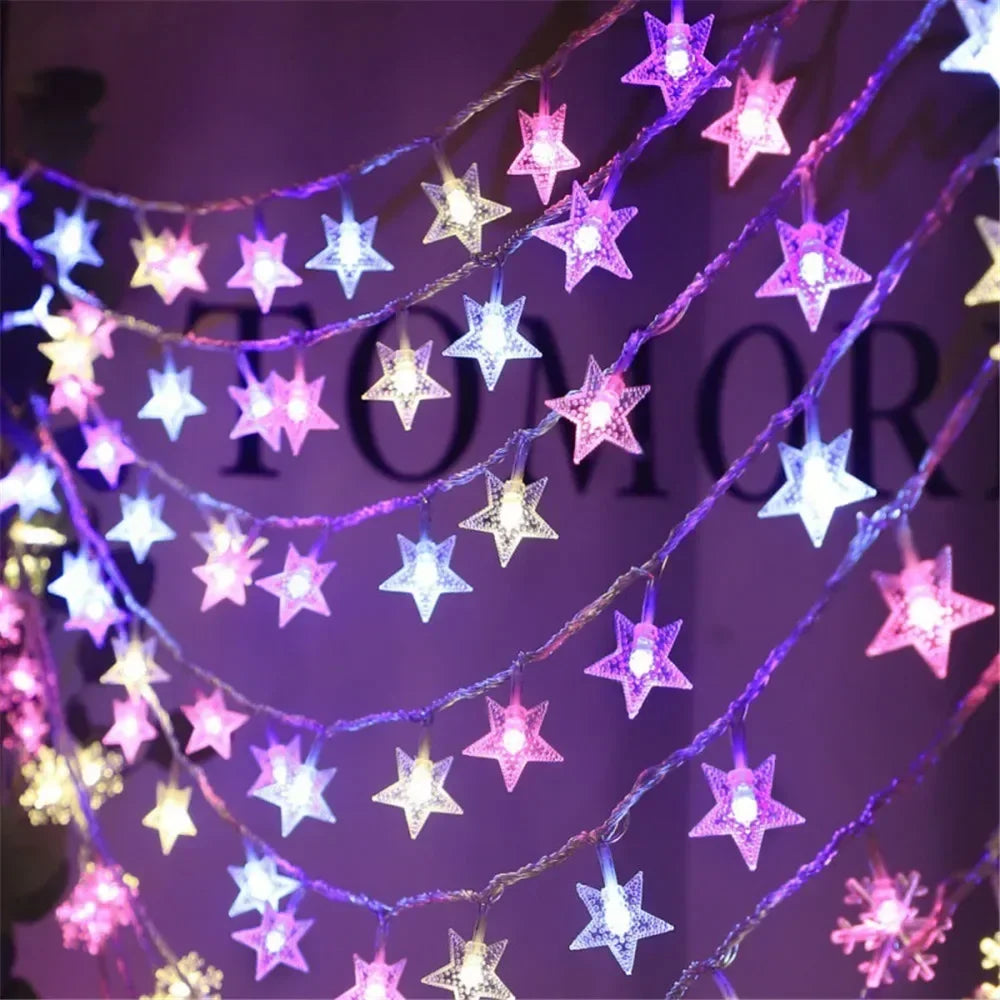 Star-Shaped LED Fairy String Lights