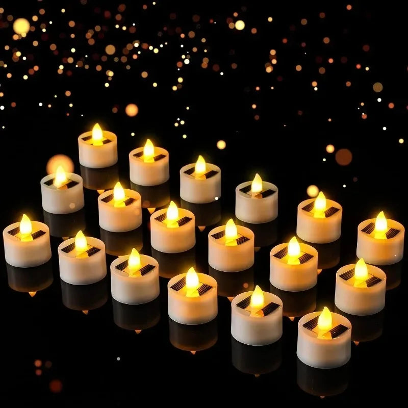 Solar-Powered LED Tea Lights