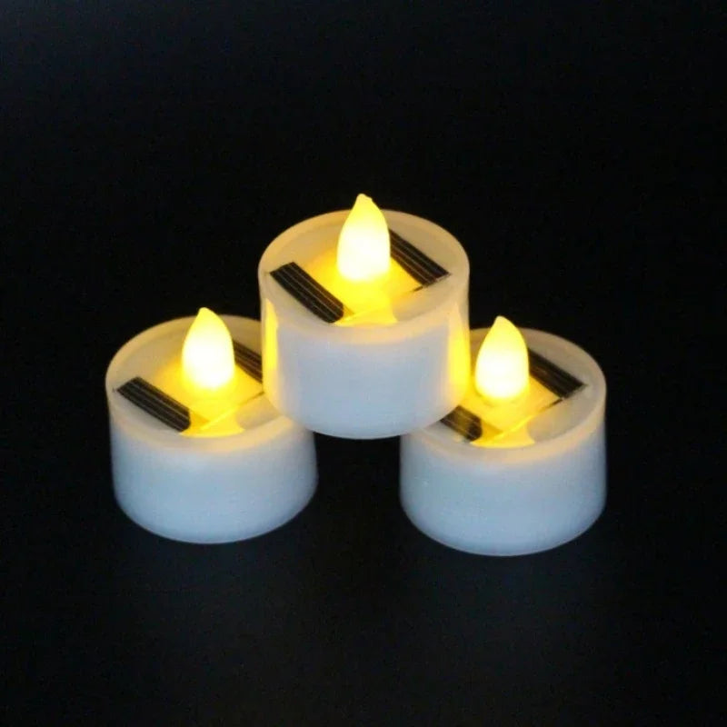 Solar-Powered LED Tea Lights