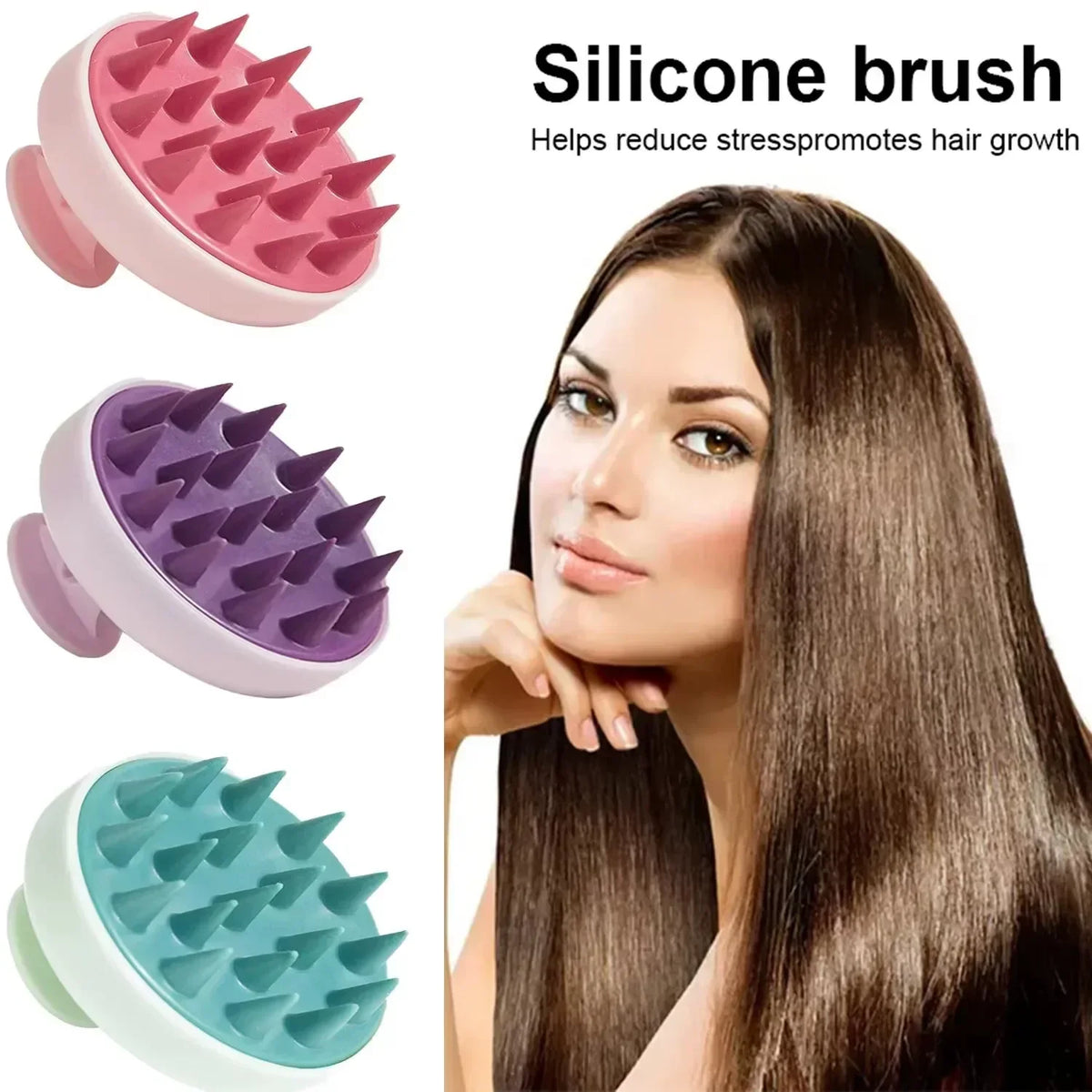 Silicone Scalp Shampoo Brush