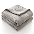Cotton Waffle-Weave Throw Blanket