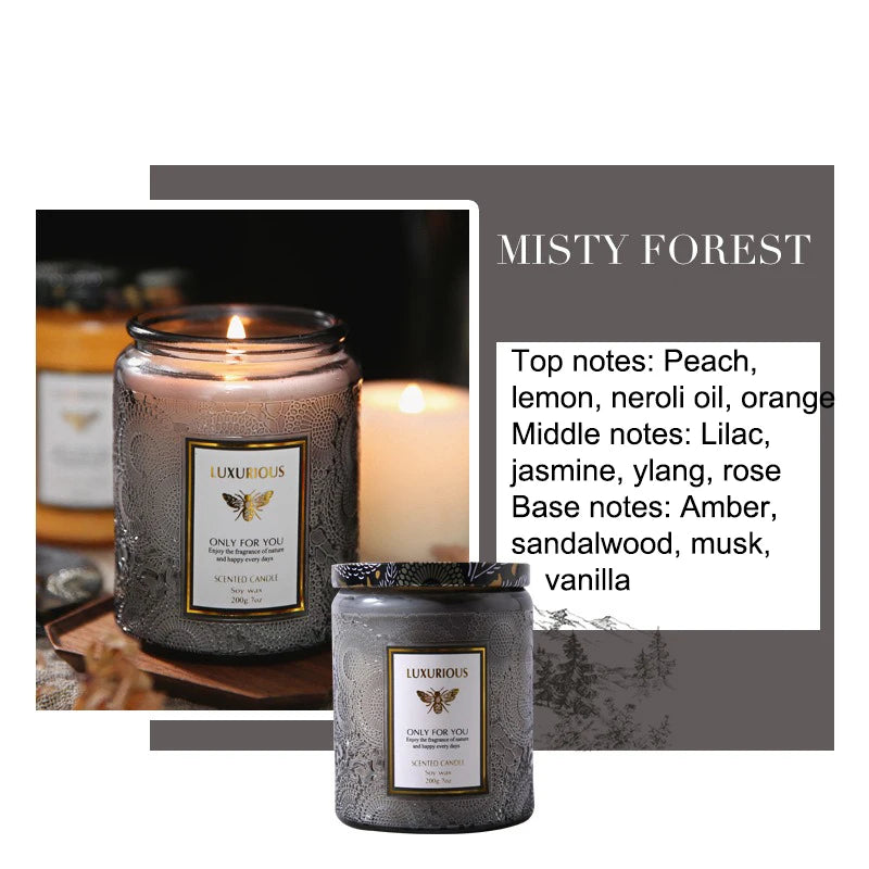 Scented Soy Wax Jar Candle – 7 oz