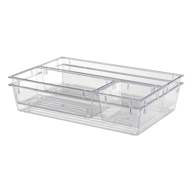 Clear Drawer Organiser Set (4pc set)