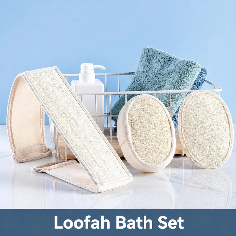 Dual-Sided Loofah Back Scrubber (1pc)