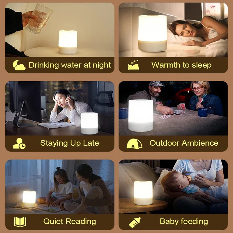 Dimmable Touch Bedside Lamp