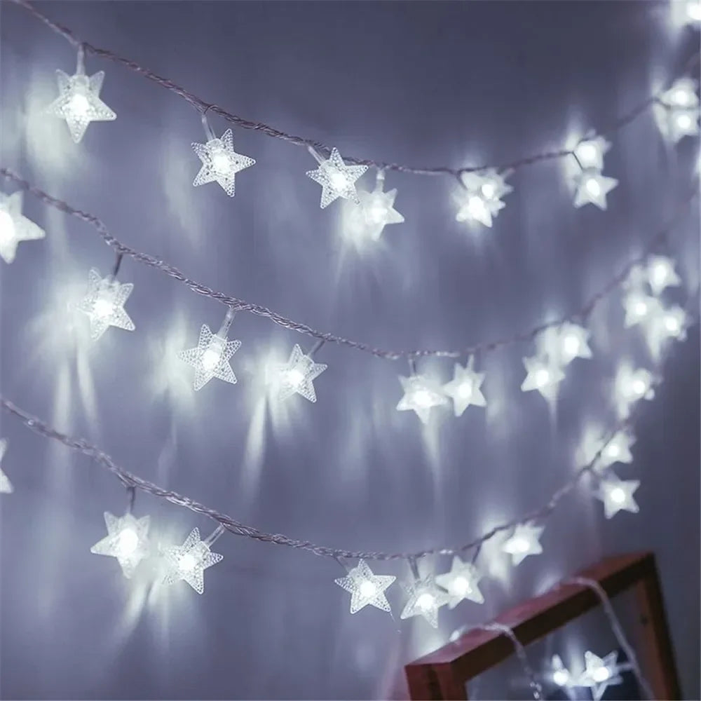 Star-Shaped LED Fairy String Lights