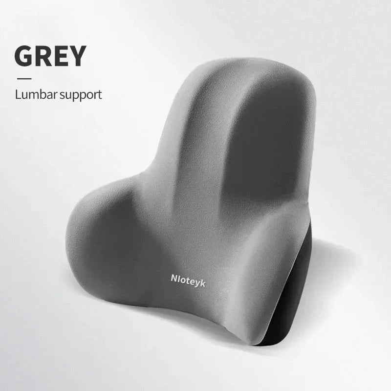 Memory Foam Car Neck & Lumbar Cushion Set