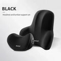 Memory Foam Car Neck & Lumbar Cushion Set