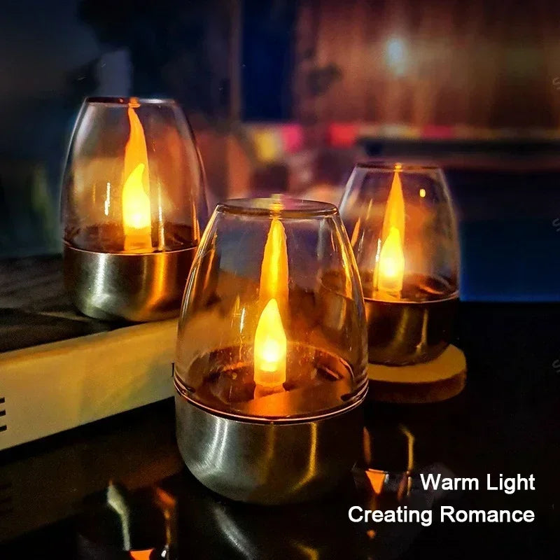 Solar-Powered Flameless Candle Lights
