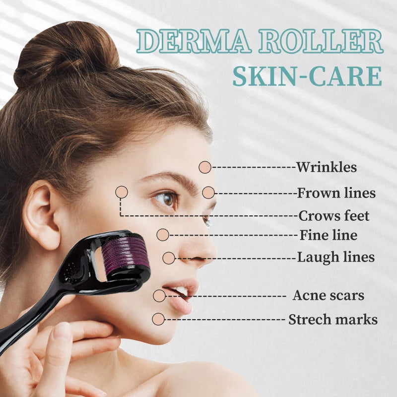 Microneedle-Style Derma Roller – 0.2–0.3 mm Options