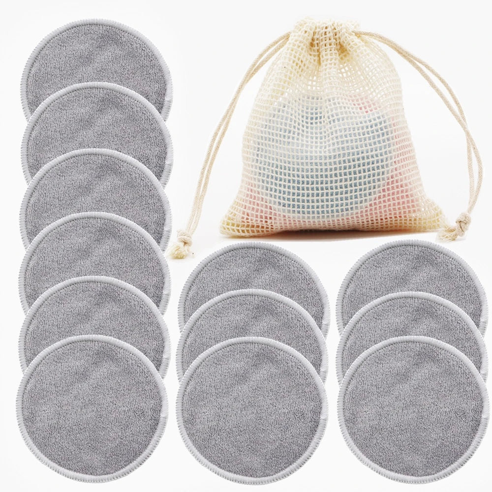 Reusable Bamboo Makeup Remover Pads — 12 Pack