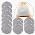Reusable Bamboo Makeup Remover Pads — 12 Pack