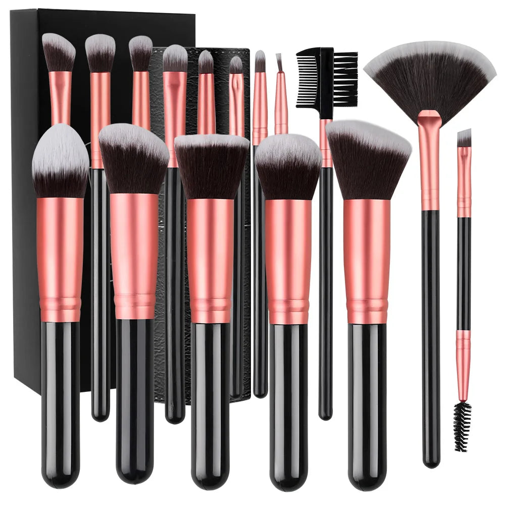 Makeup Brush Set – 14 or 16 Pieces