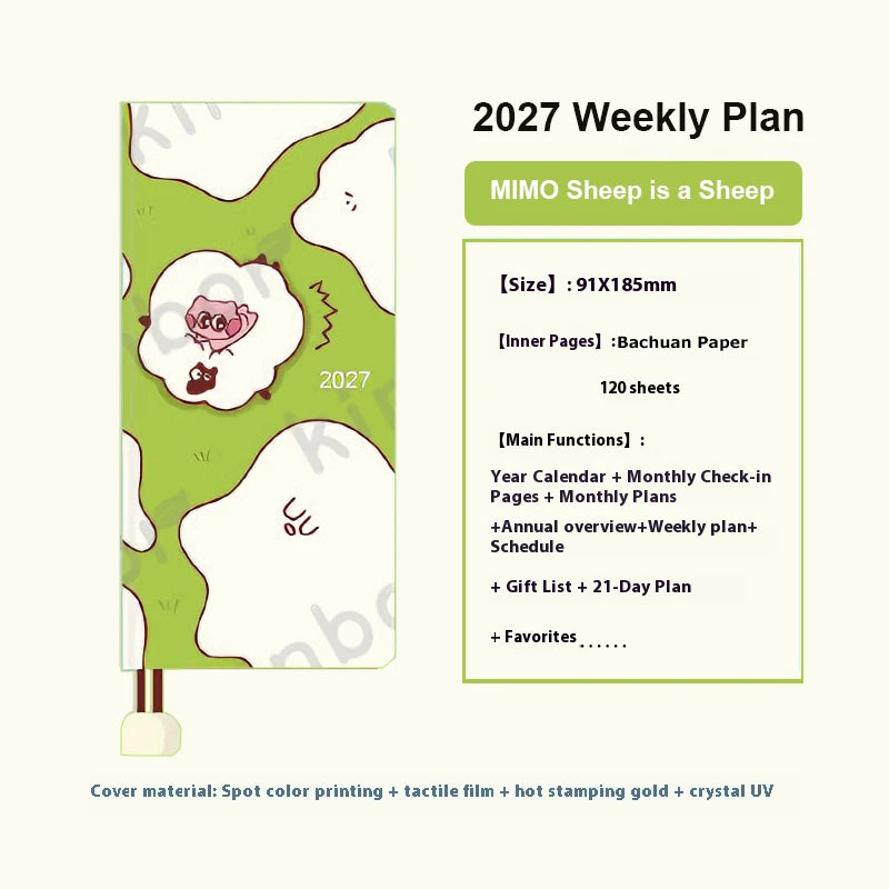 Kinbor 2027 Pocket Weekly Planner