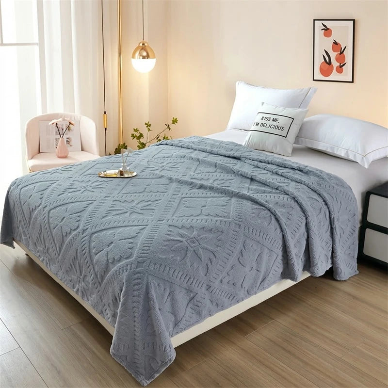Soft Double-Sided Plush Fleece Blanket