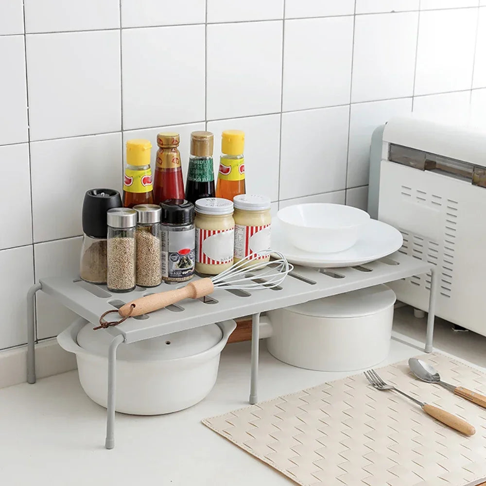 Expandable Kitchen Shelf & Spice Organiser