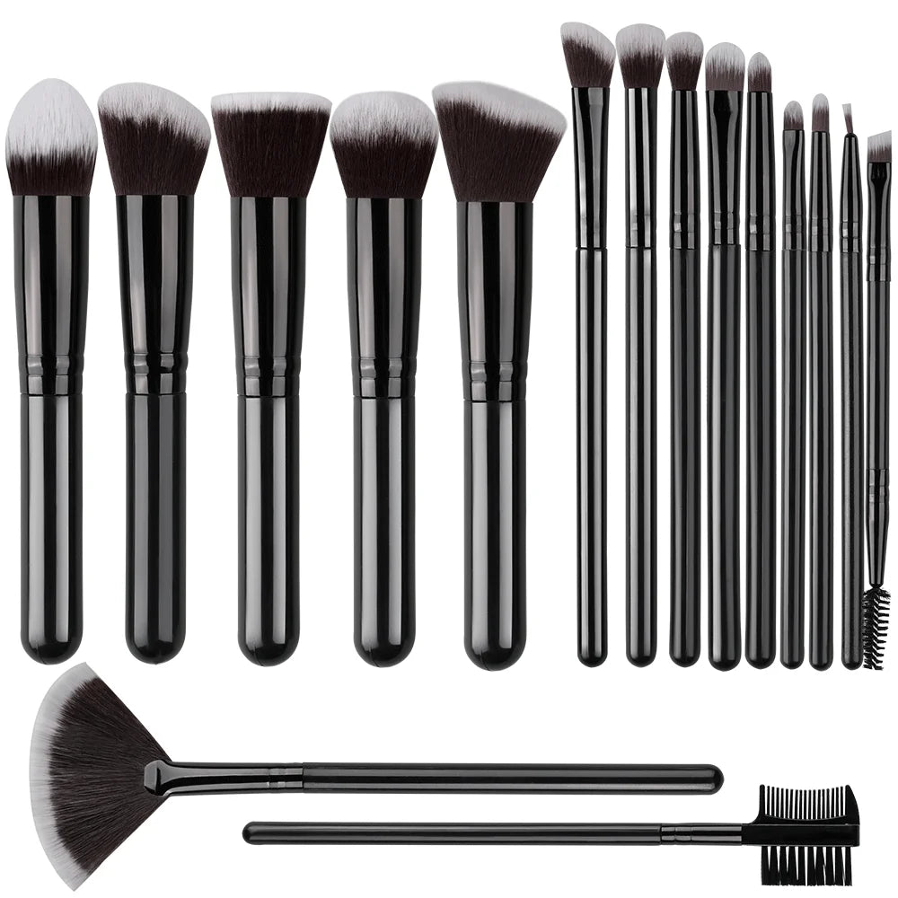 Makeup Brush Set – 14 or 16 Pieces