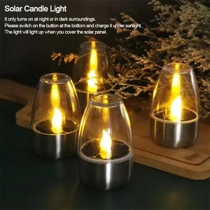 Solar-Powered Flameless Candle Lights