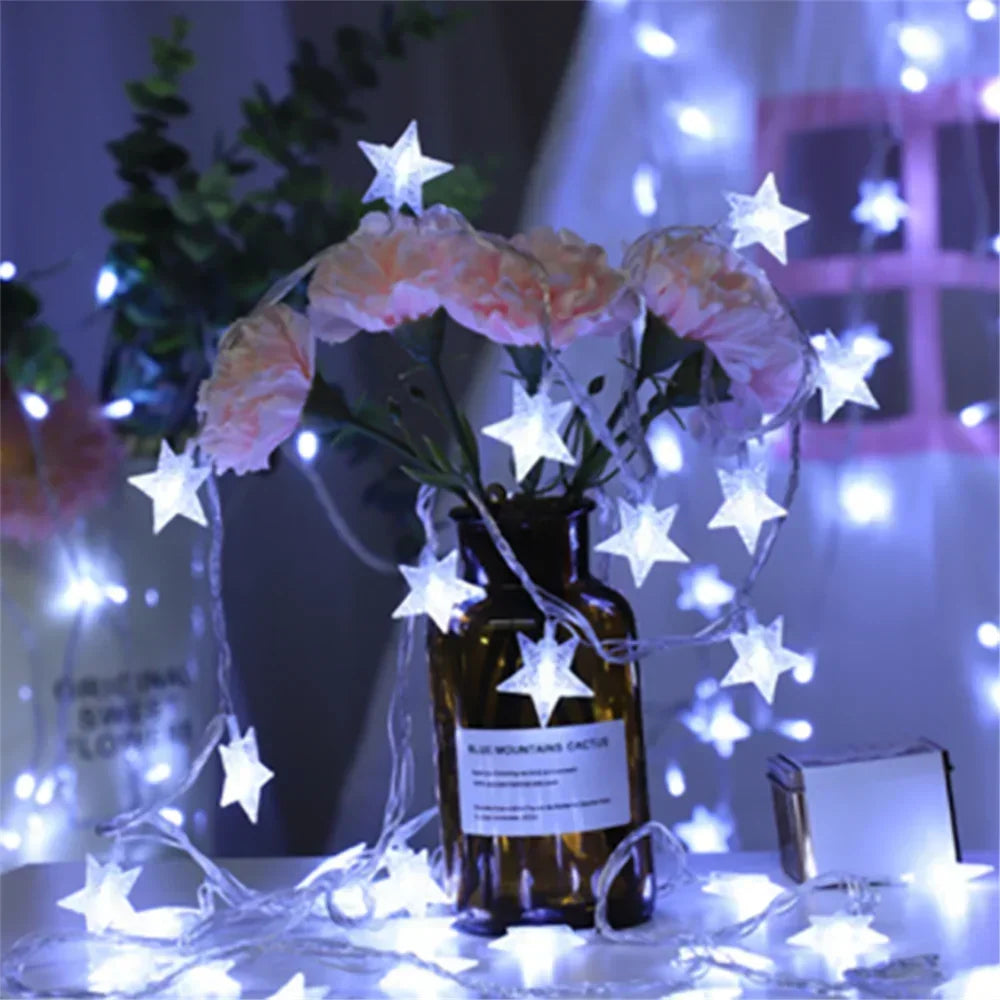 Star-Shaped LED Fairy String Lights