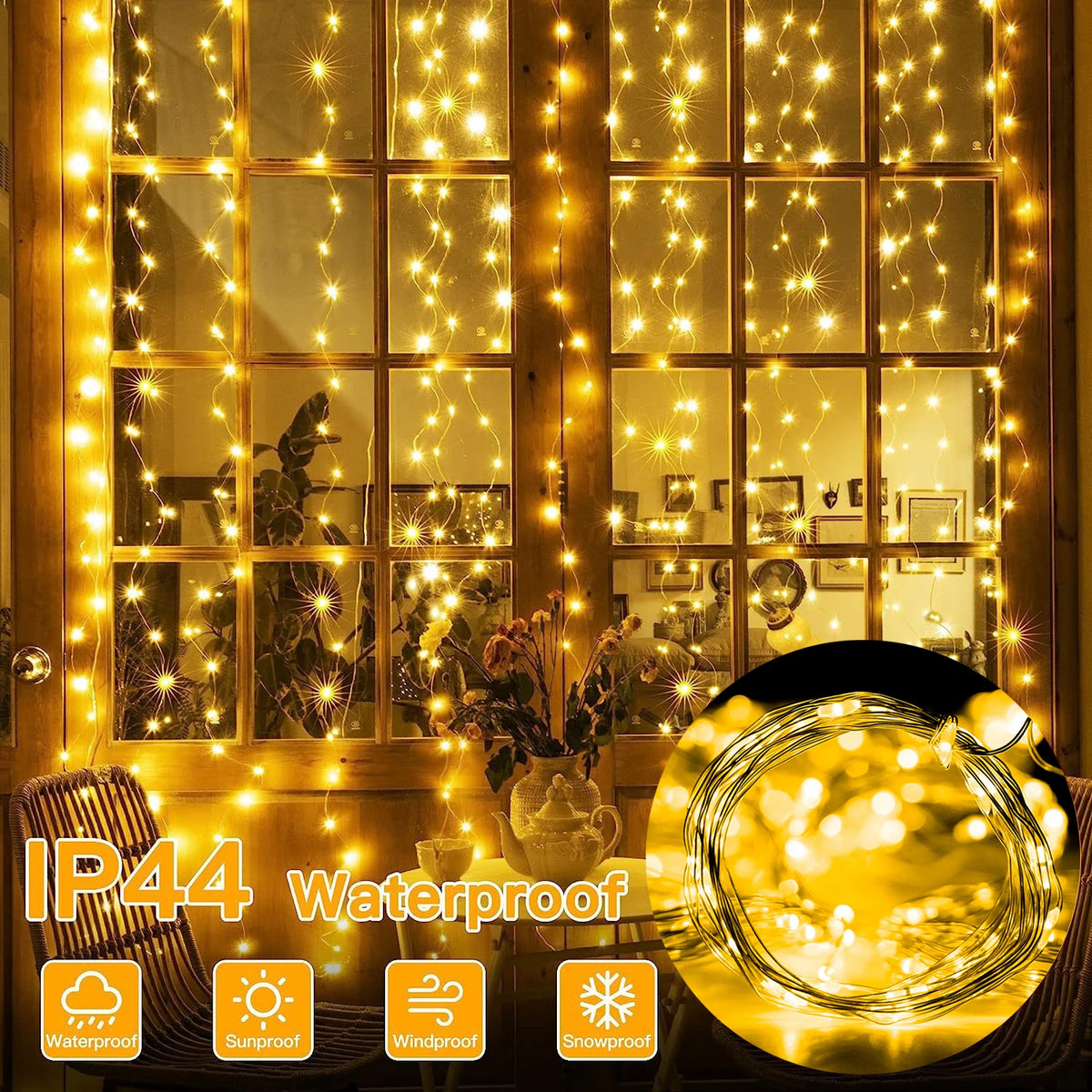 LED Fairy Light Curtain