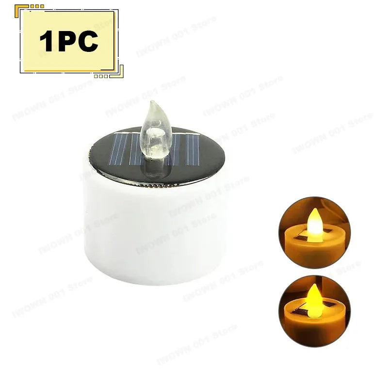 Solar LED Tea Candles – Waterproof Outdoor Lights