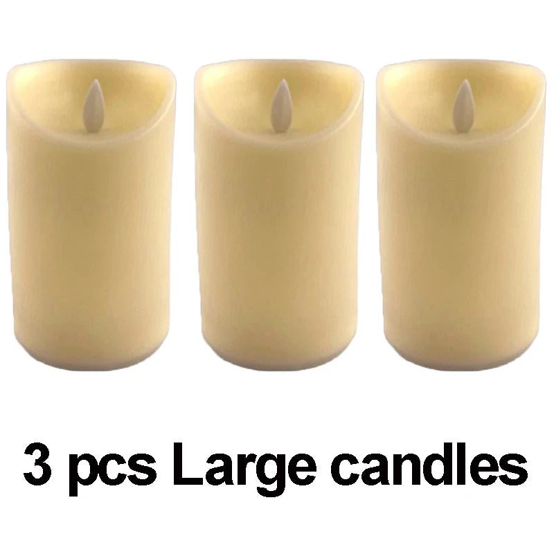 Moving-Flame LED Candles – Warm Decorative Lighting