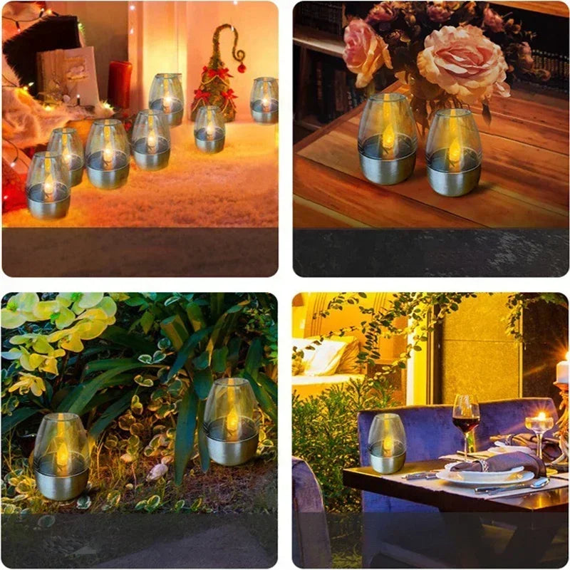 Solar-Powered Flameless Candle Lights
