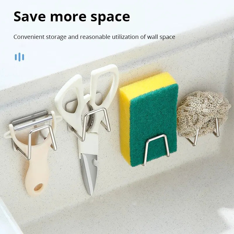 Stainless Steel Sink Sponge Holder Set