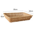 Woven Wicker Storage Tray (1pc, size options)