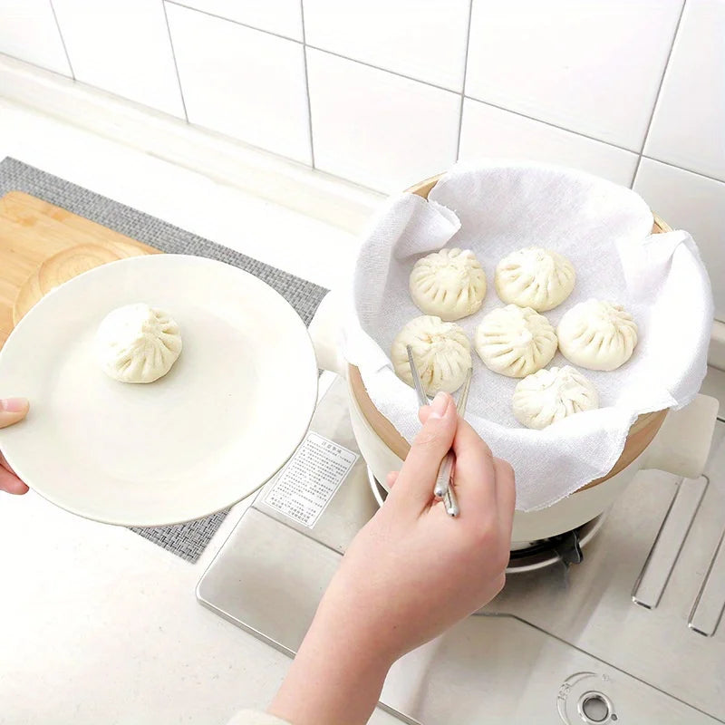 Reusable Cotton Steaming Cloths — 3 Pack