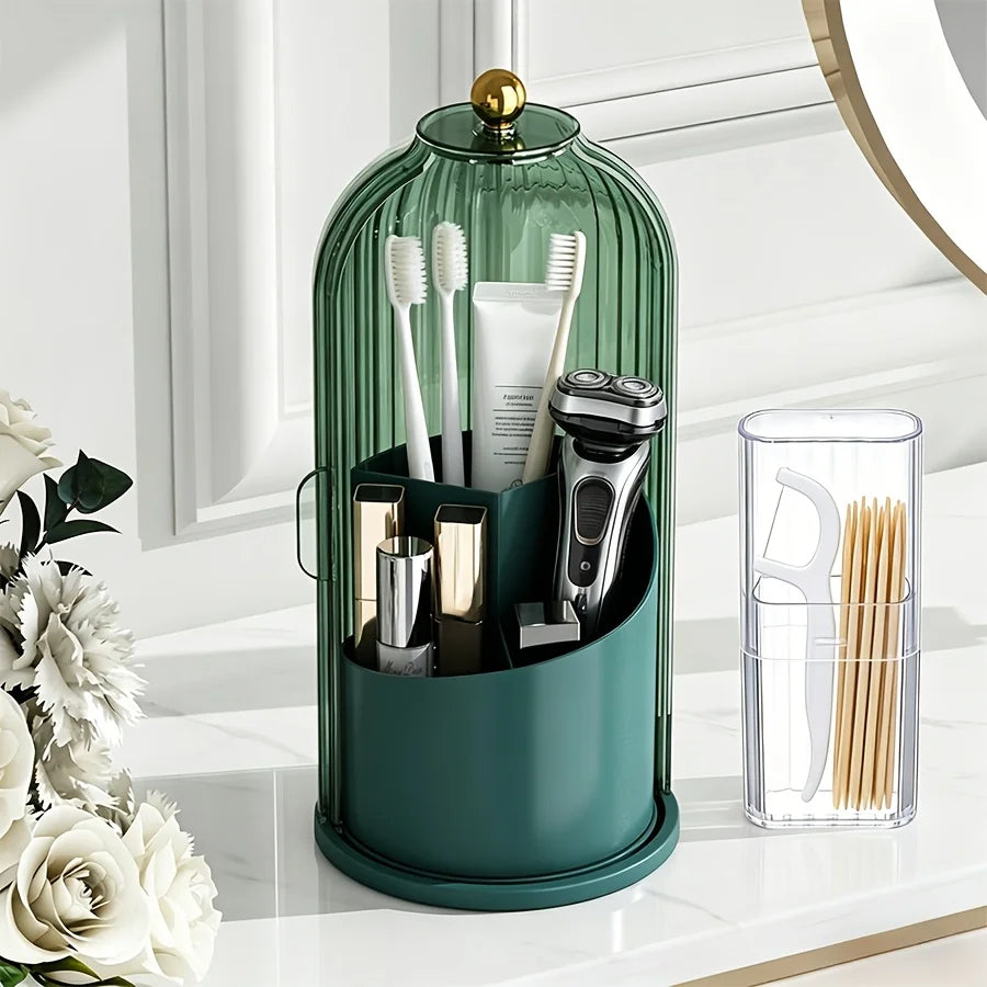 Rotating Makeup Brush Storage Box (2pc set)