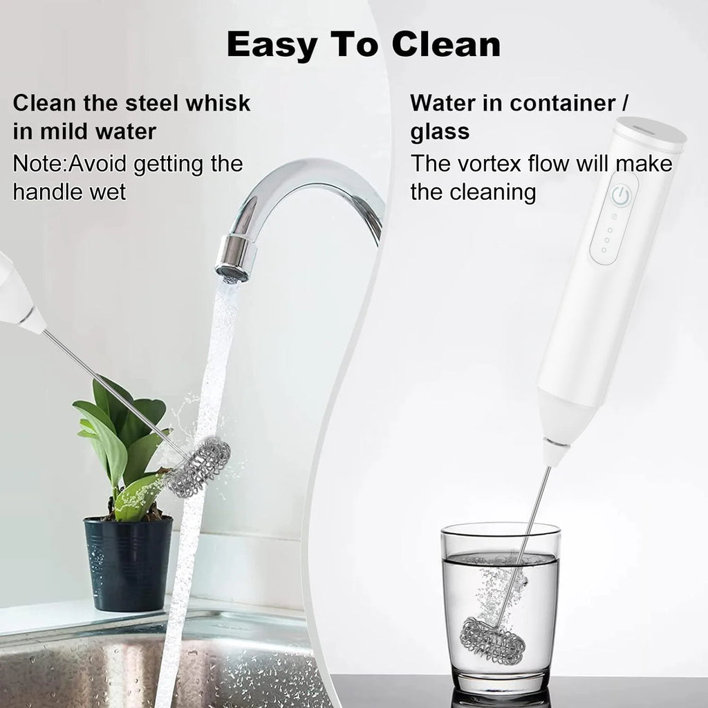 USB Rechargeable Milk Frother – 3 Speeds