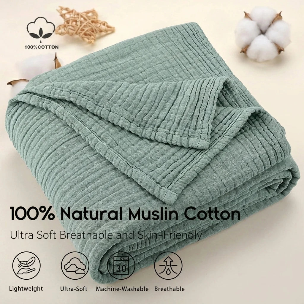 Cotton Muslin Blanket (1–6pc options)