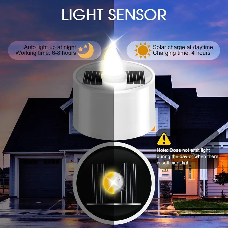 Solar-Powered LED Tea Lights
