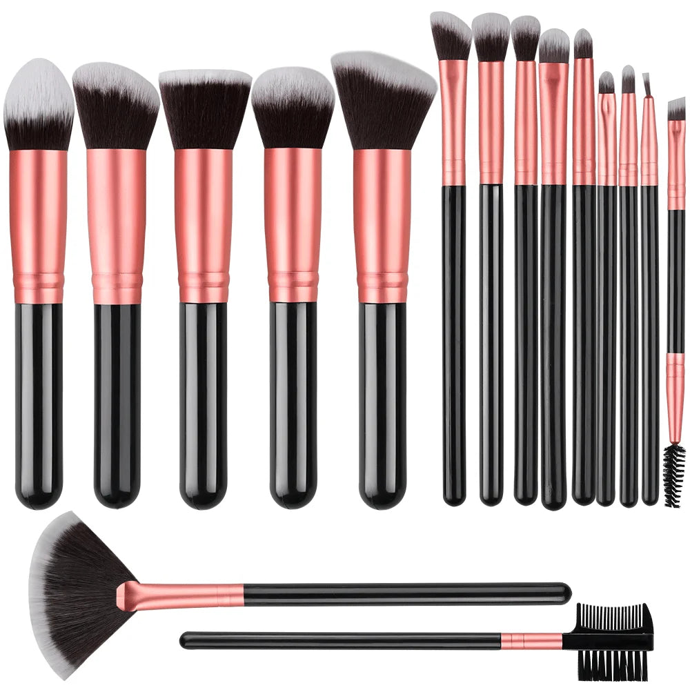 Makeup Brush Set – 14 or 16 Pieces