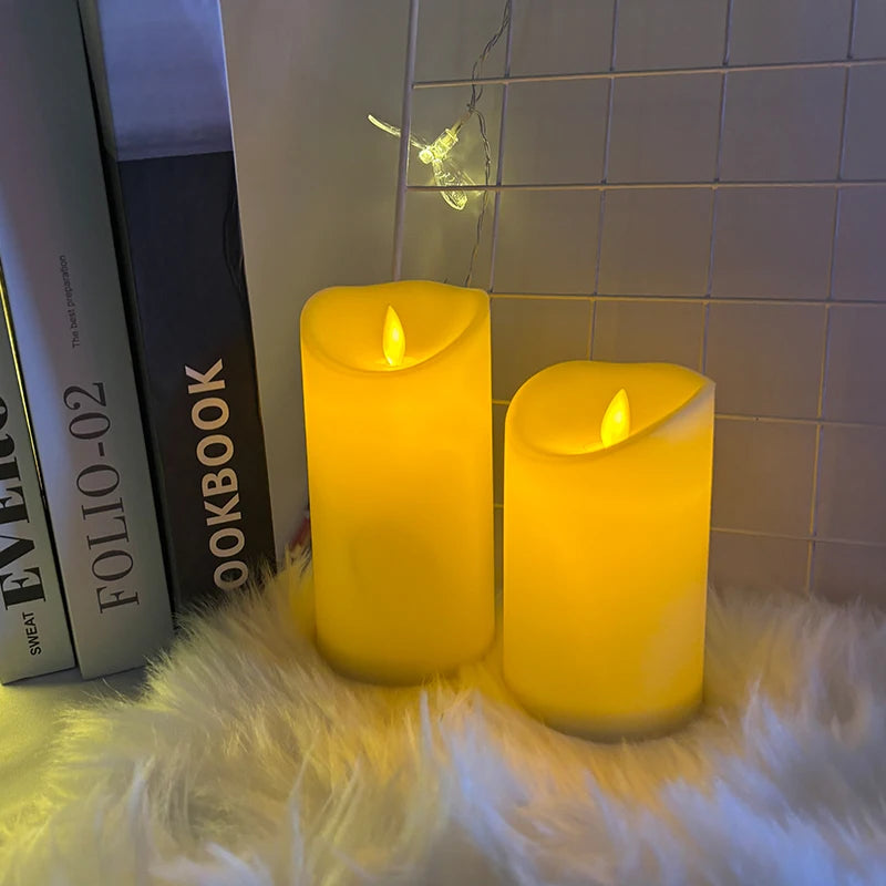 Moving-Flame LED Candles – Warm Decorative Lighting