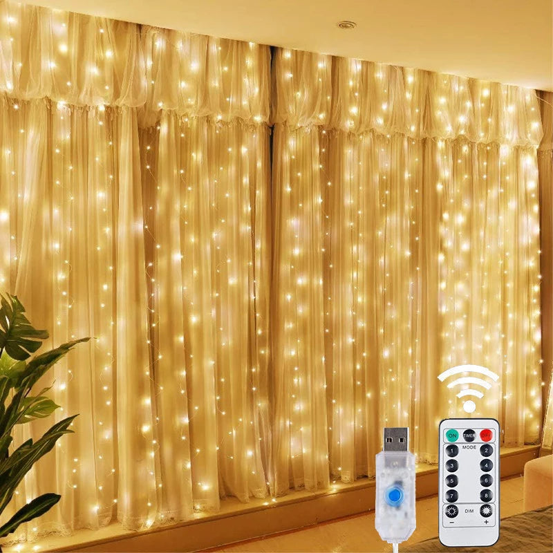 LED Fairy Light Curtain