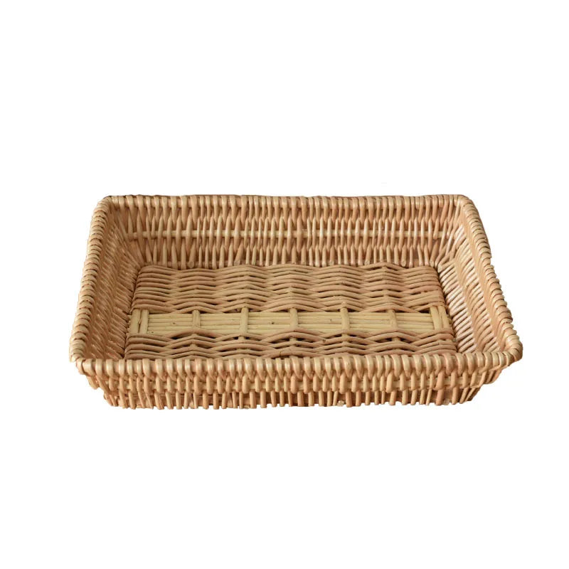 Woven Wicker Storage Tray (1pc, size options)