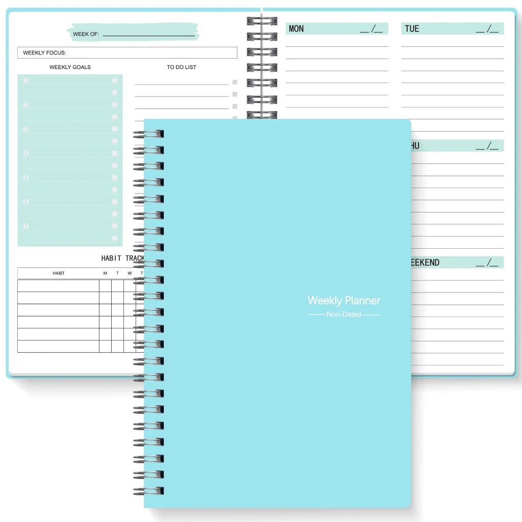 Undated A5 Spiral Weekly Planner